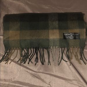 Softer than cashmere scarf plaid green used